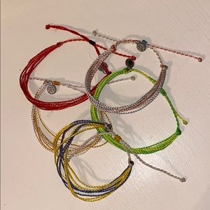 5 Pura vida bracelets for $15